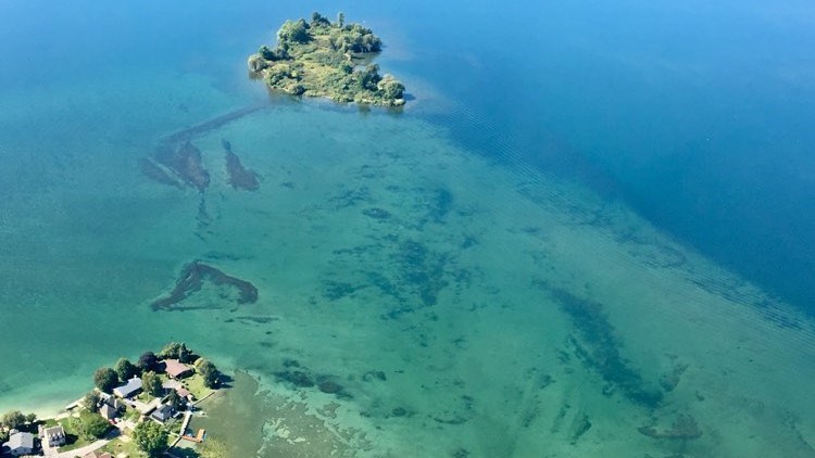 Baie Saint-François vue du ciel