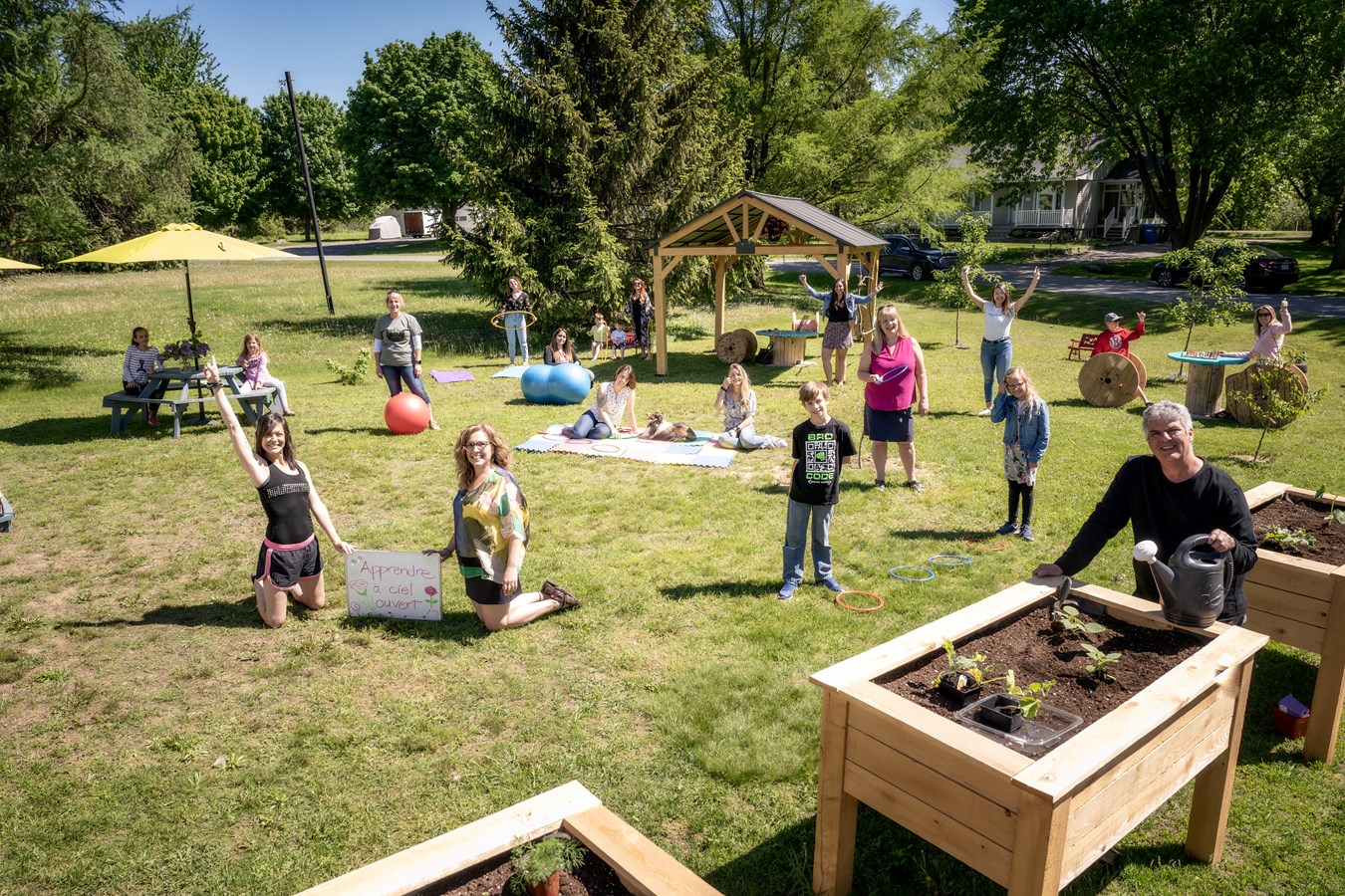 Une classe à ciel ouvert pour le Centre d'apprentissage Molière et Copernic