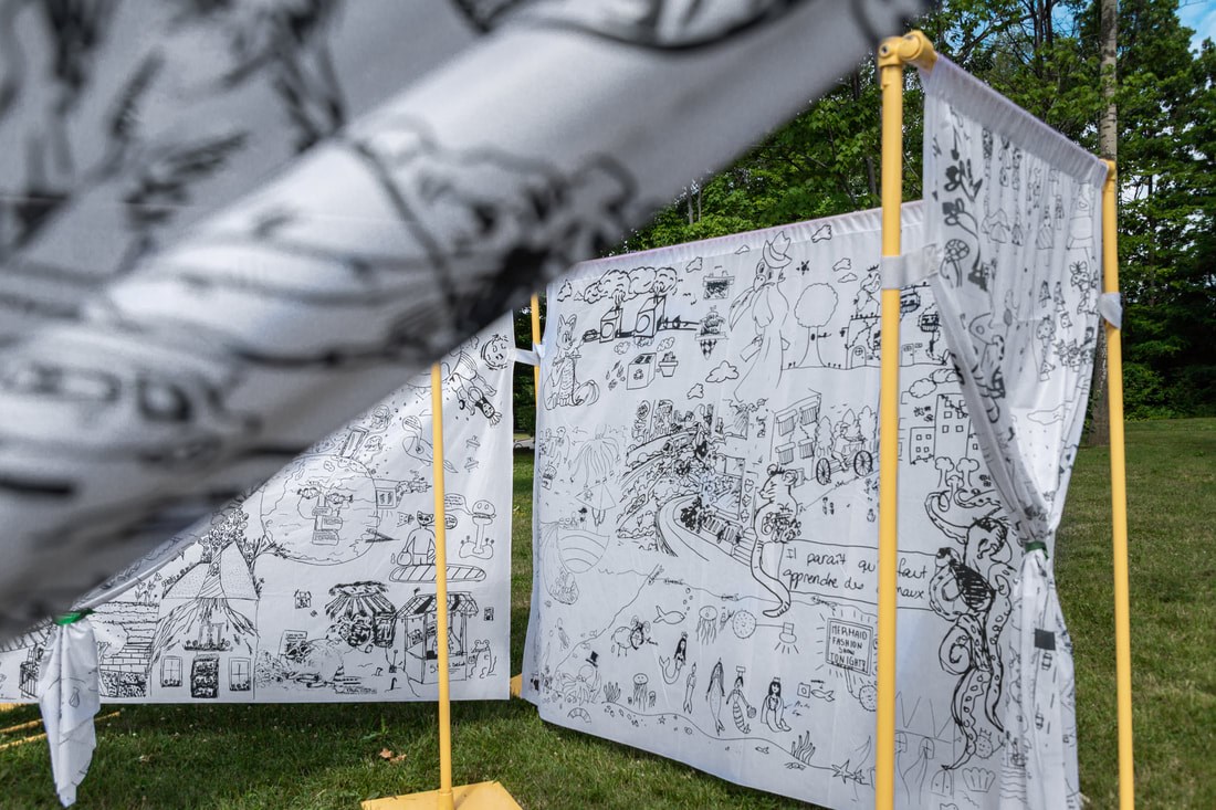 Une œuvre collective est exposée au parc de la Famille de L’Île-Perrot