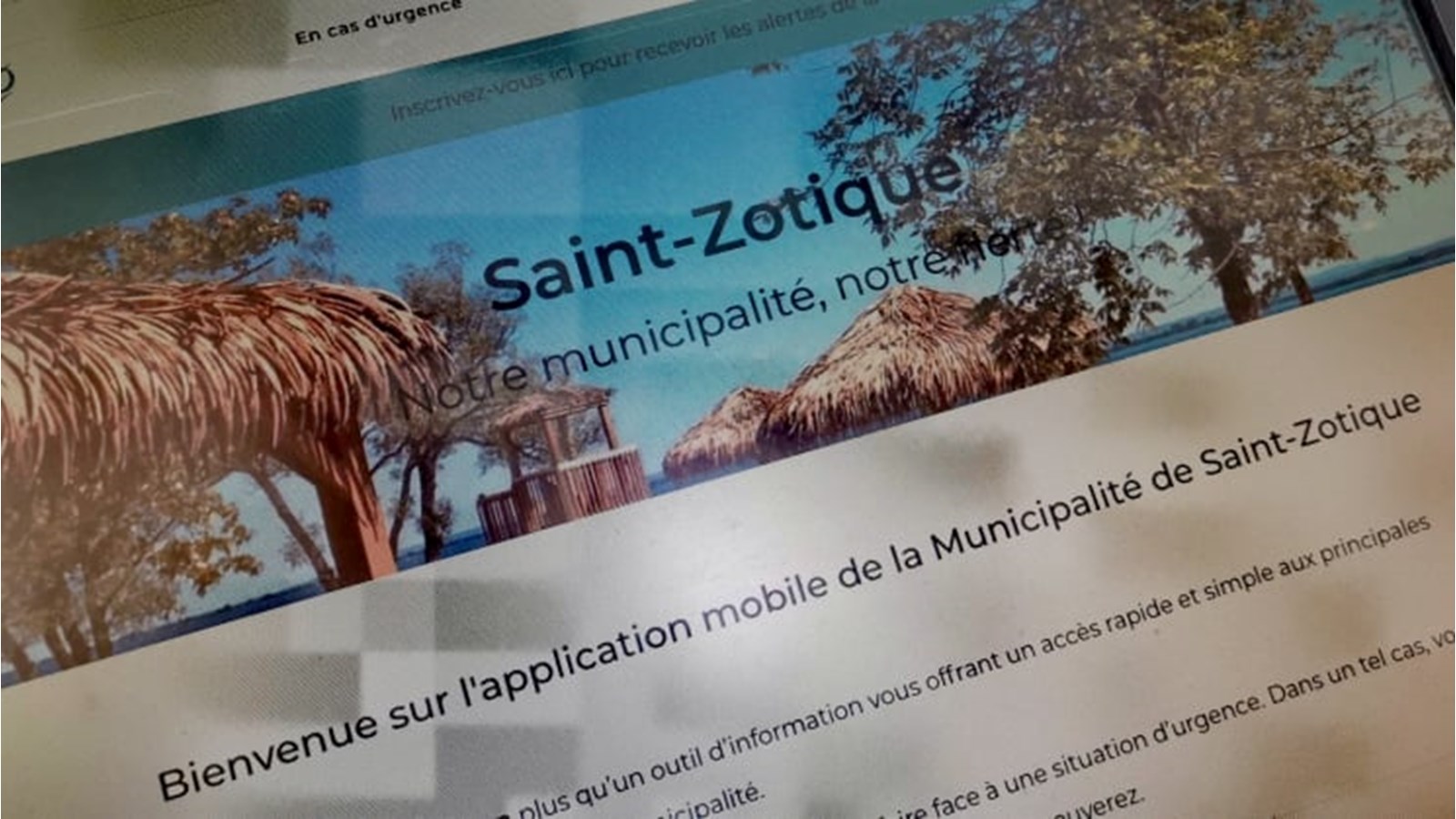 Mise à jour de l'outil d'alerte mobile à Saint-Zotique