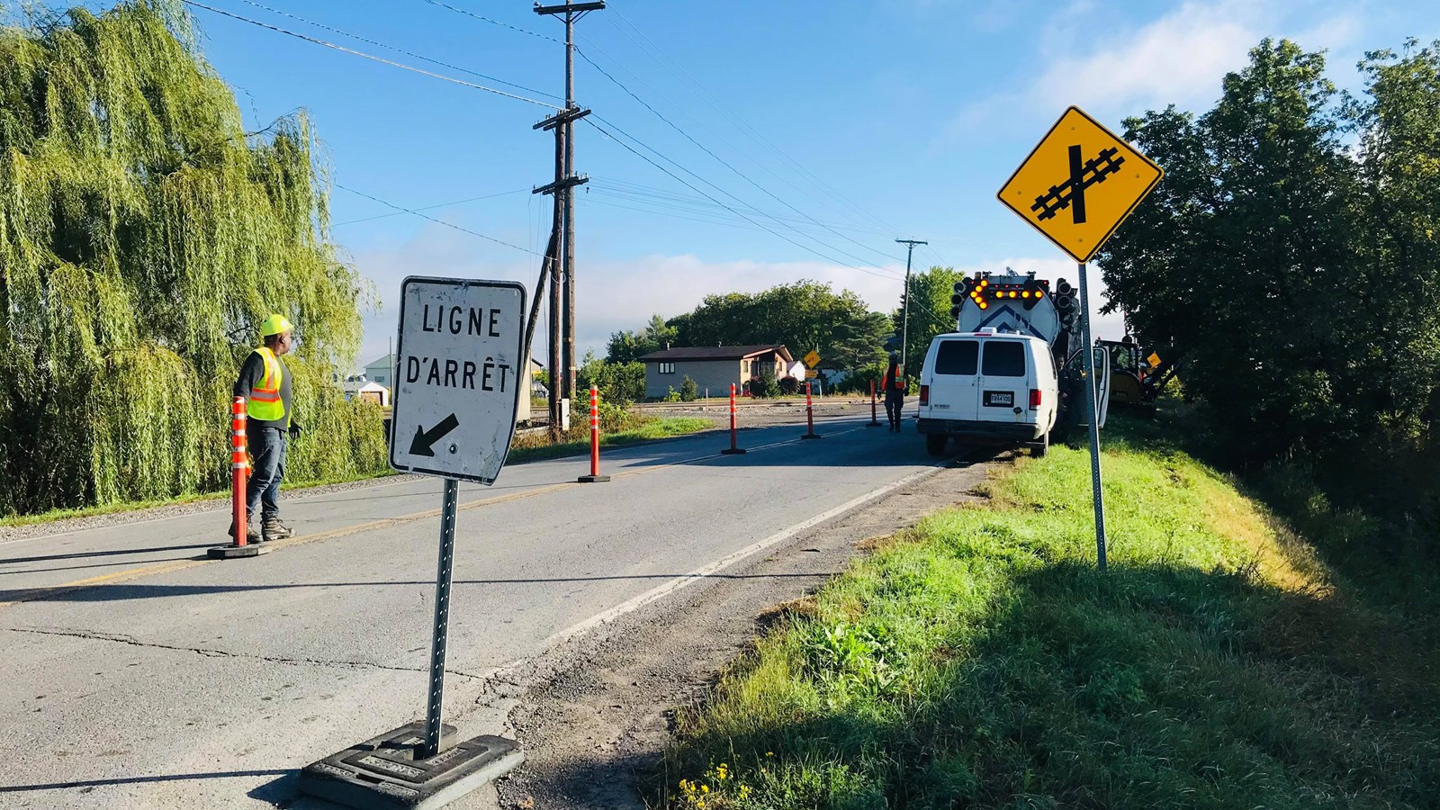 Entrave à la circulation sur la route 340 à Saint-Clet