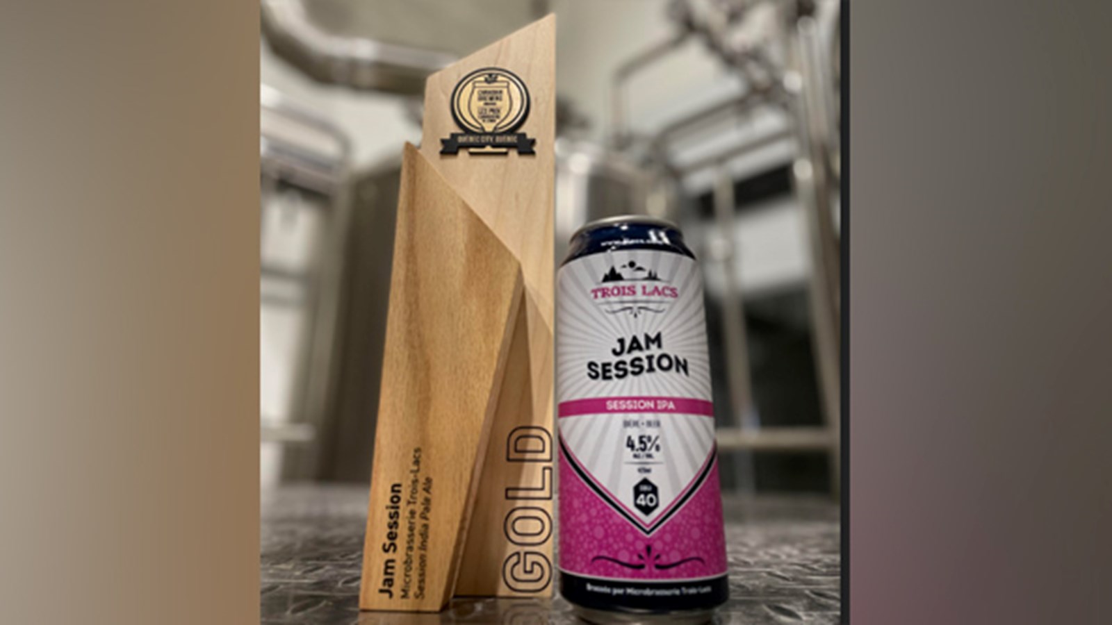 La Microbrassserie Trois Lacs met la main sur une prestigieuse récompense 