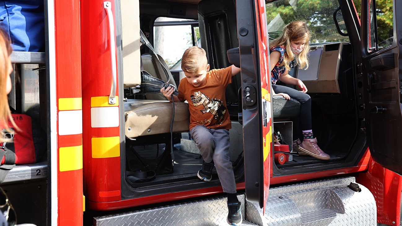 Petits et grands ont pu rencontrer les pompiers de Les Cèdres ce samedi