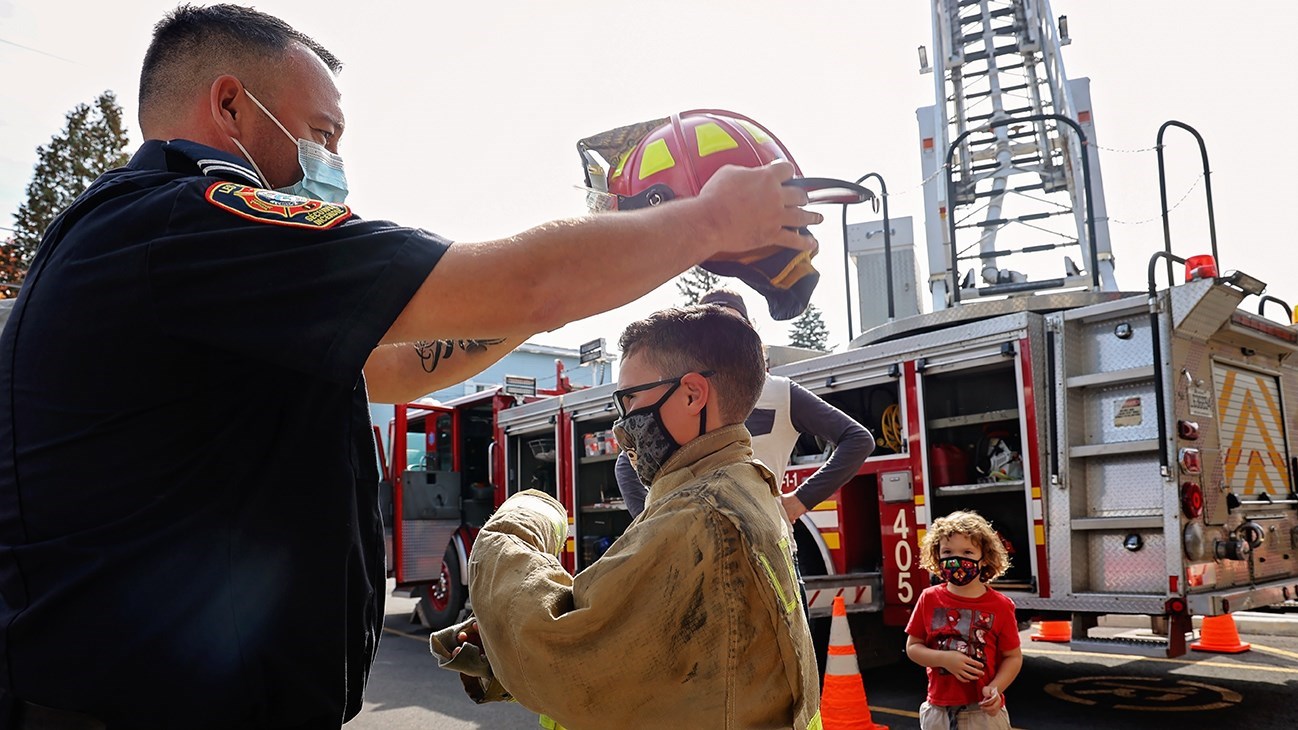 Petits et grands ont pu rencontrer les pompiers de Les Cèdres ce samedi