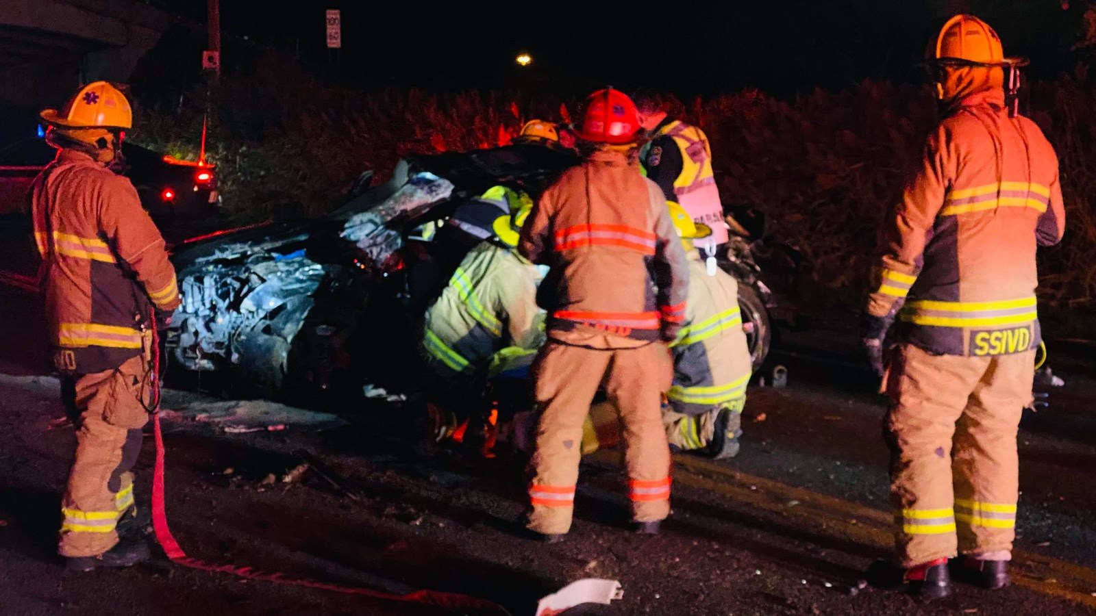 Embardée sur l'autoroute 30: une voiture termine sa course sur la route Harwood