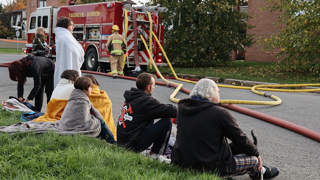 Un incendie cause d’importants dommages à un quadruplex à Vaudreuil-Dorion