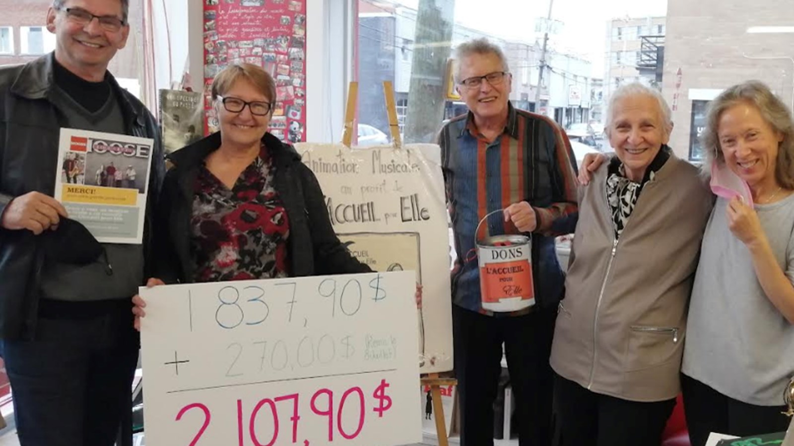 Don de 2 000$ pour l'Accueil pour Elle 