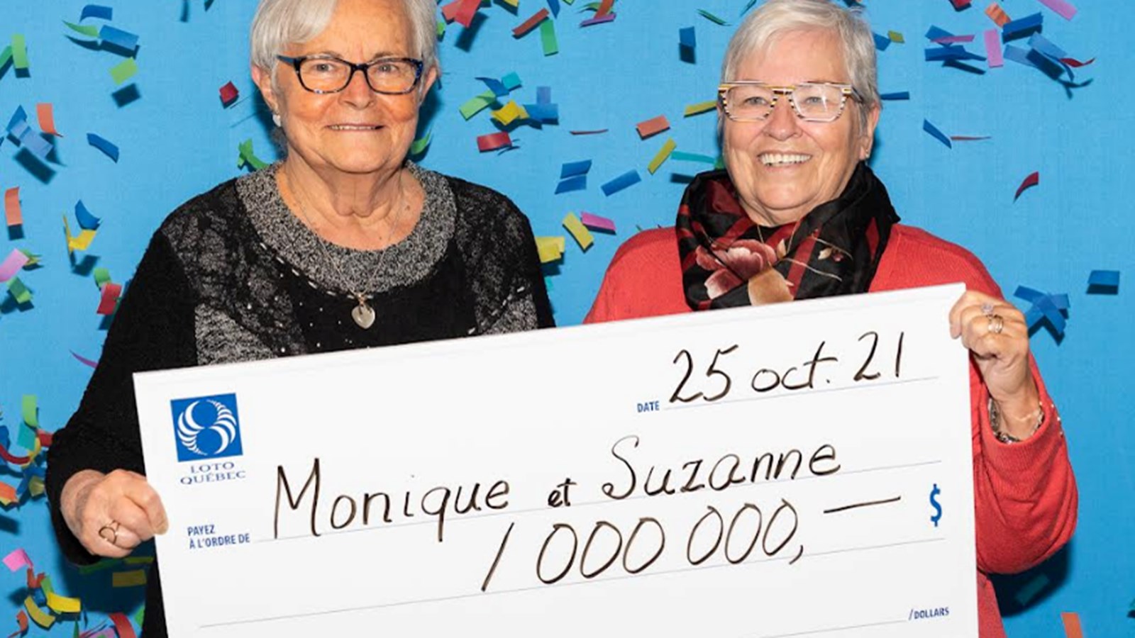Deux belles-soeurs de la grande région du Suroît remportant 1 M$