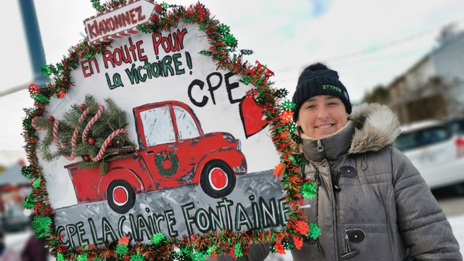 Les travailleuses du CPE La Claire Fontaine de Pincourt se font entendre 