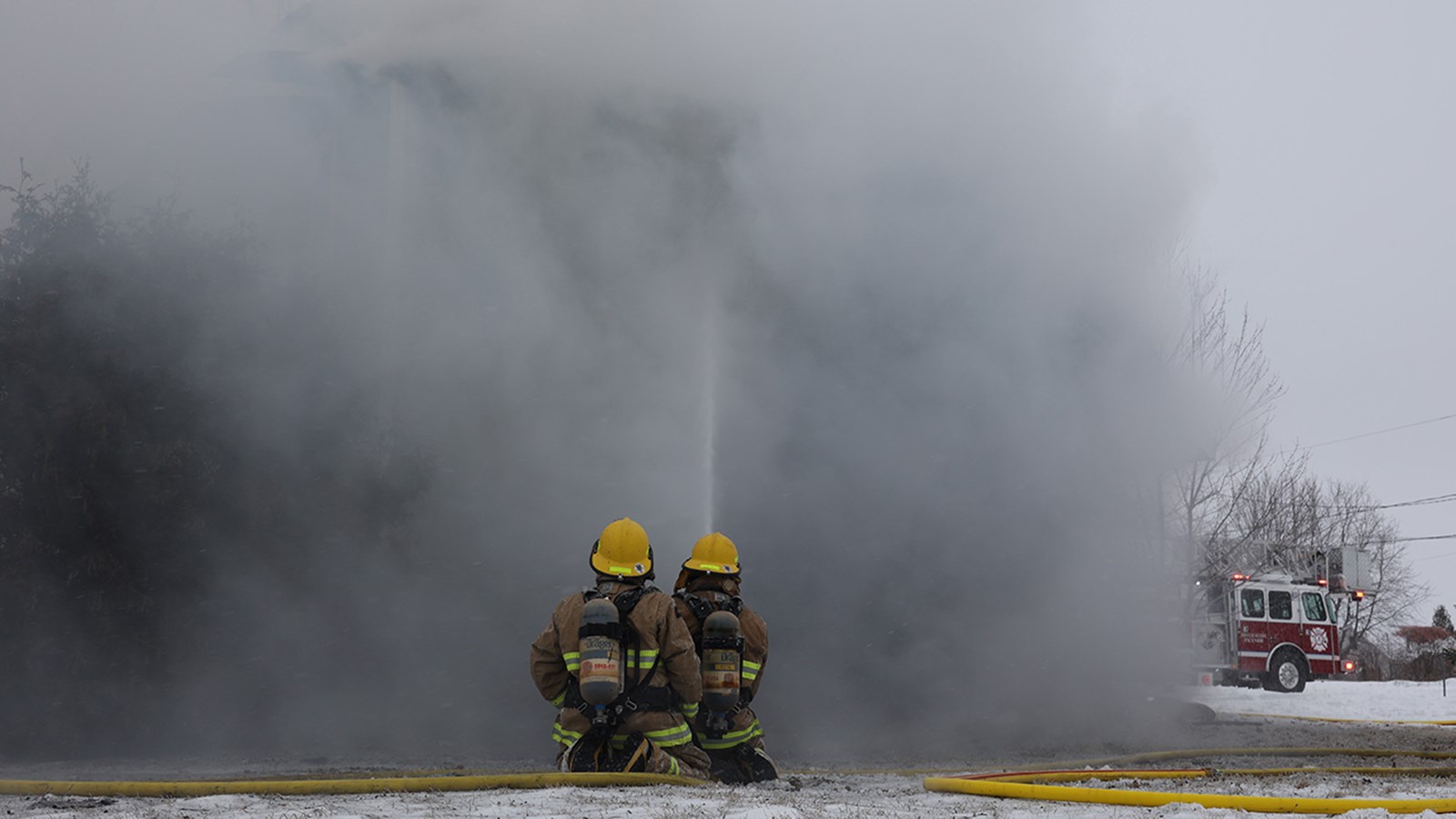 Un violent incendie ravage une résidence de Rigaud