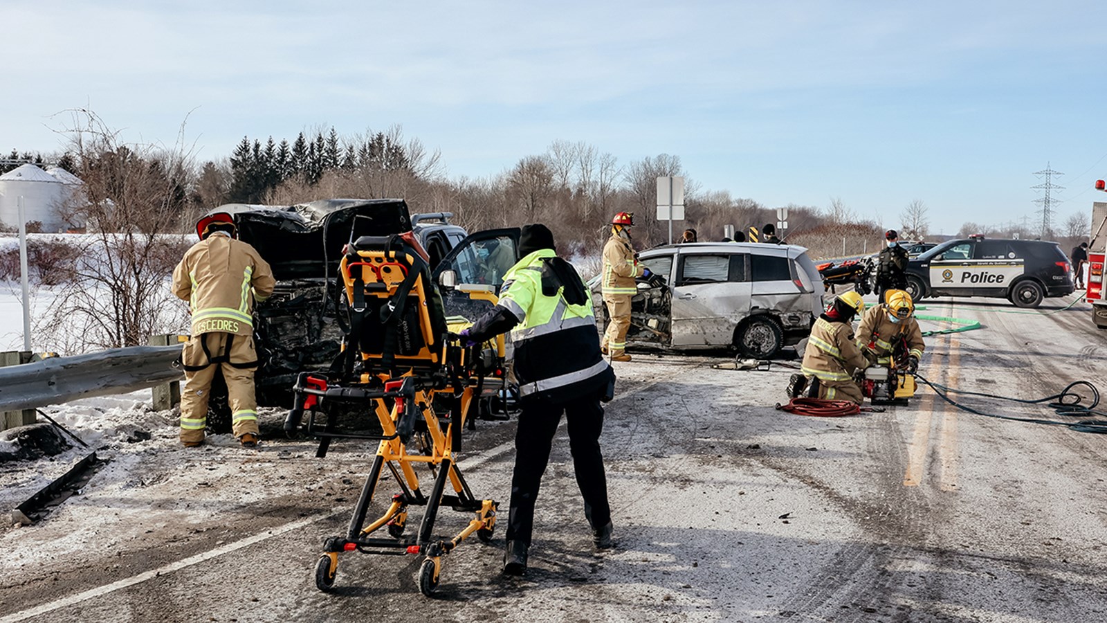 Accident mortel à Les Cèdres cet avant-midi 