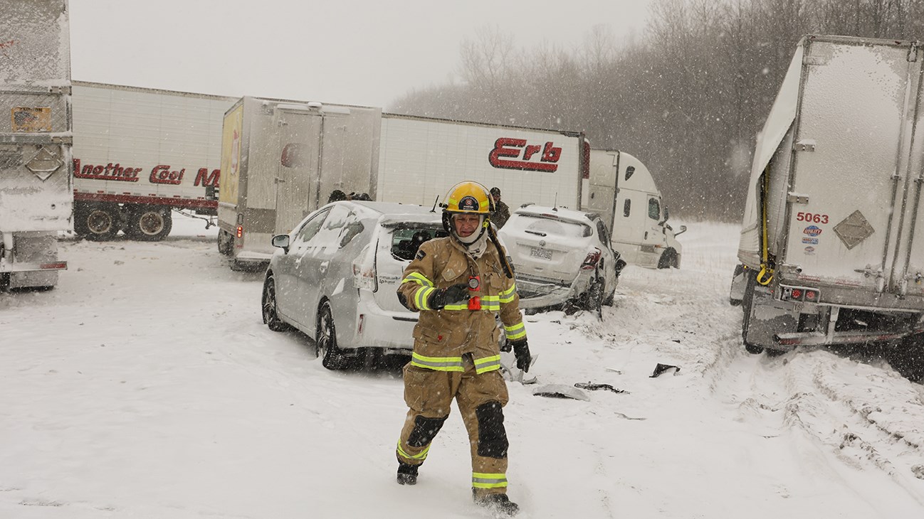 Un carambolage monstre sur l’autoroute 20 dans le secteur de Coteau-du-Lac