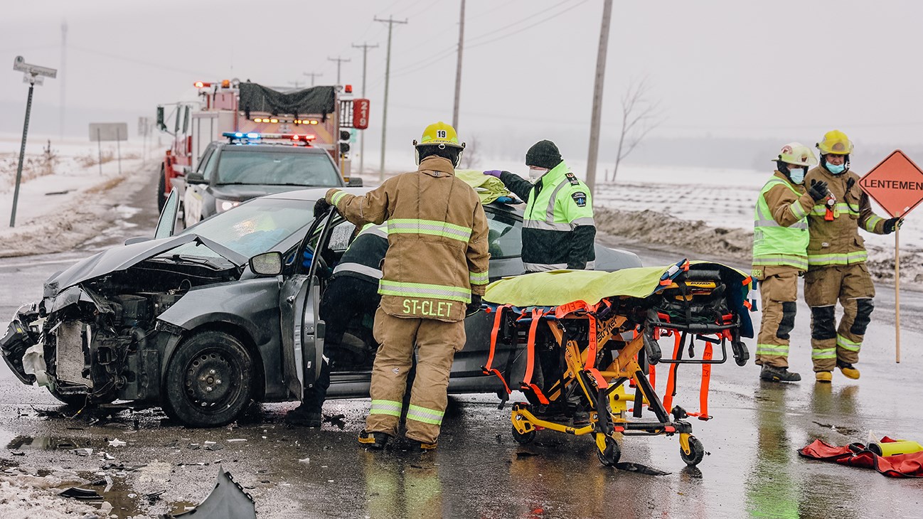  Accident à Saint-Clet entre deux véhicules 
