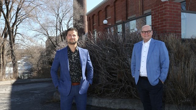 Miguel Lemieux, maire de Salaberry-de-Valleyfield et Claude Reid, député de Beauharnois
