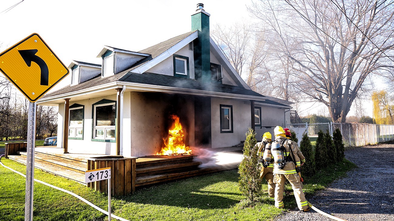 Les pompiers craignaient la présence d'une personne à l'intérieur