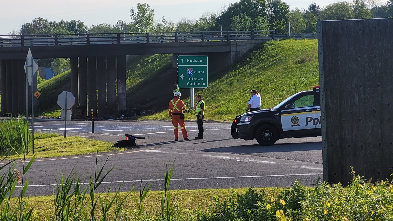 Un accident mortel cause la fermeture de l'autoroute 40 à Saint-Lazare 