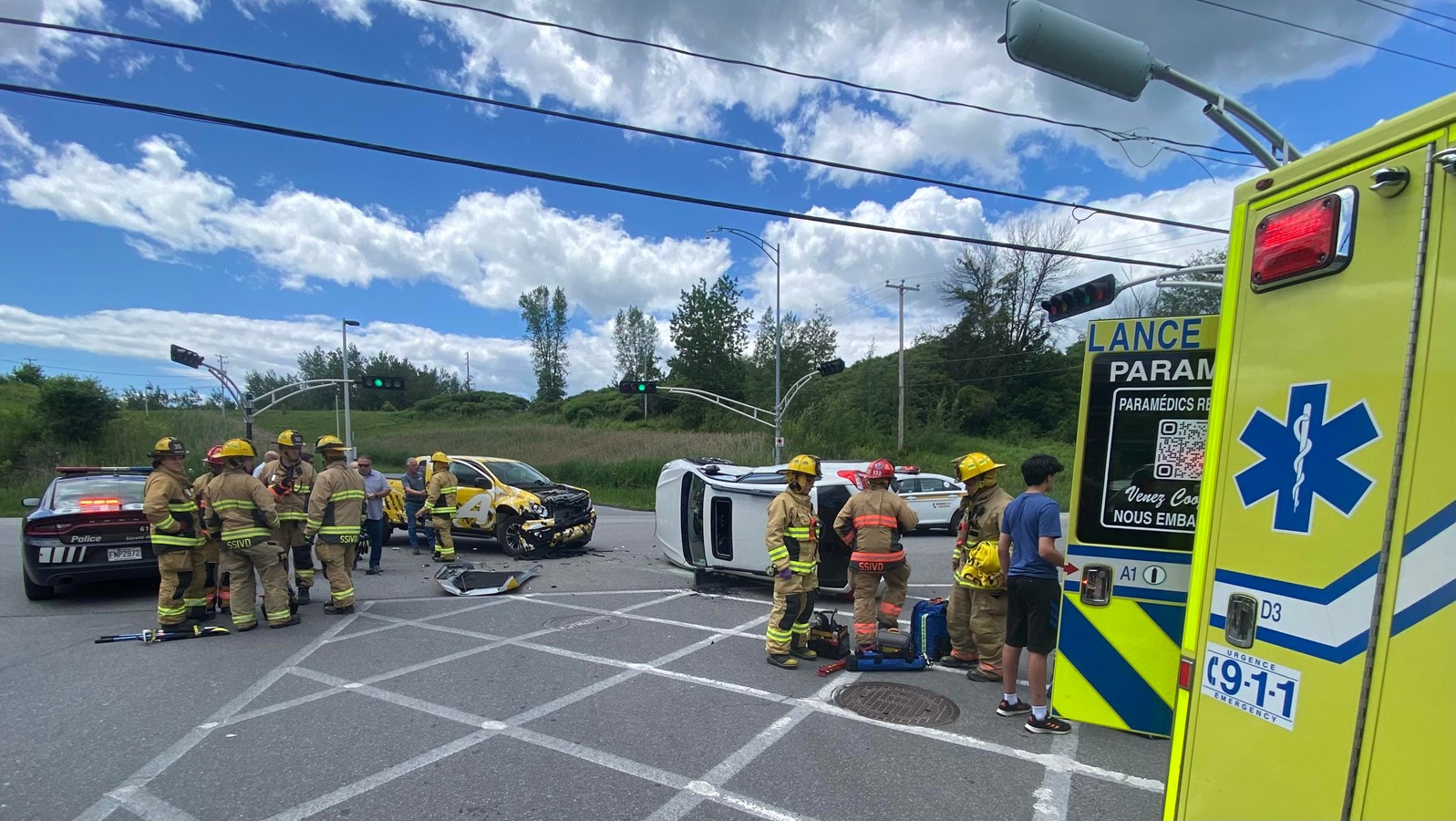 Collision à Vaudreuil-Dorion
