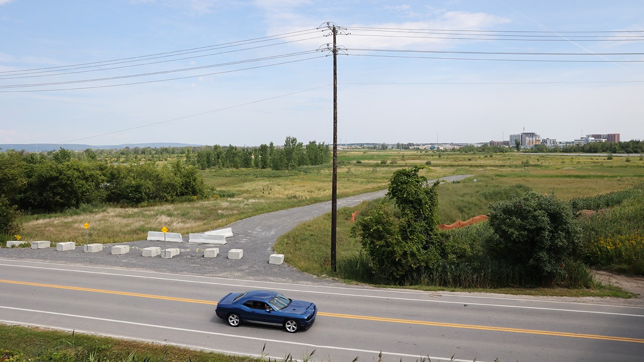 Site sur lequel sera construit le nouvel Hôpital.