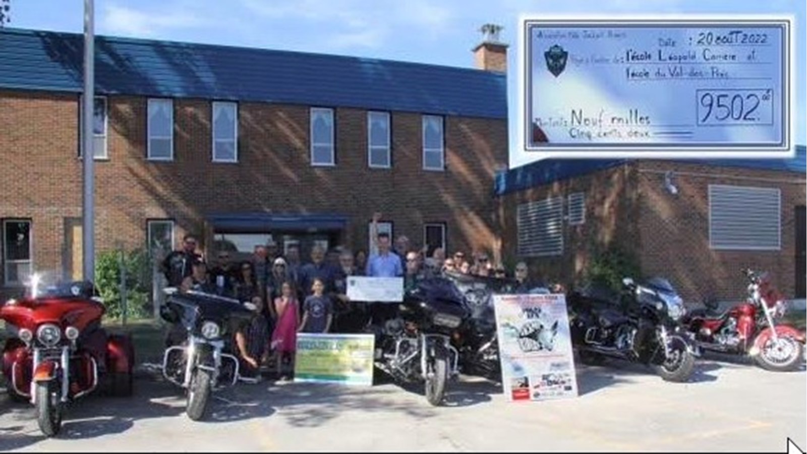 Les Jackpot Riders amassent 9 500$ pour deux écoles de la région