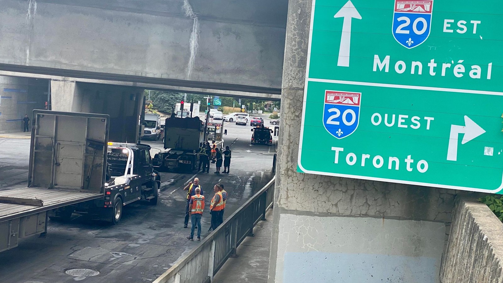 La sortie des Anciens-Combattants sur l'autoroute 40 est à éviter 