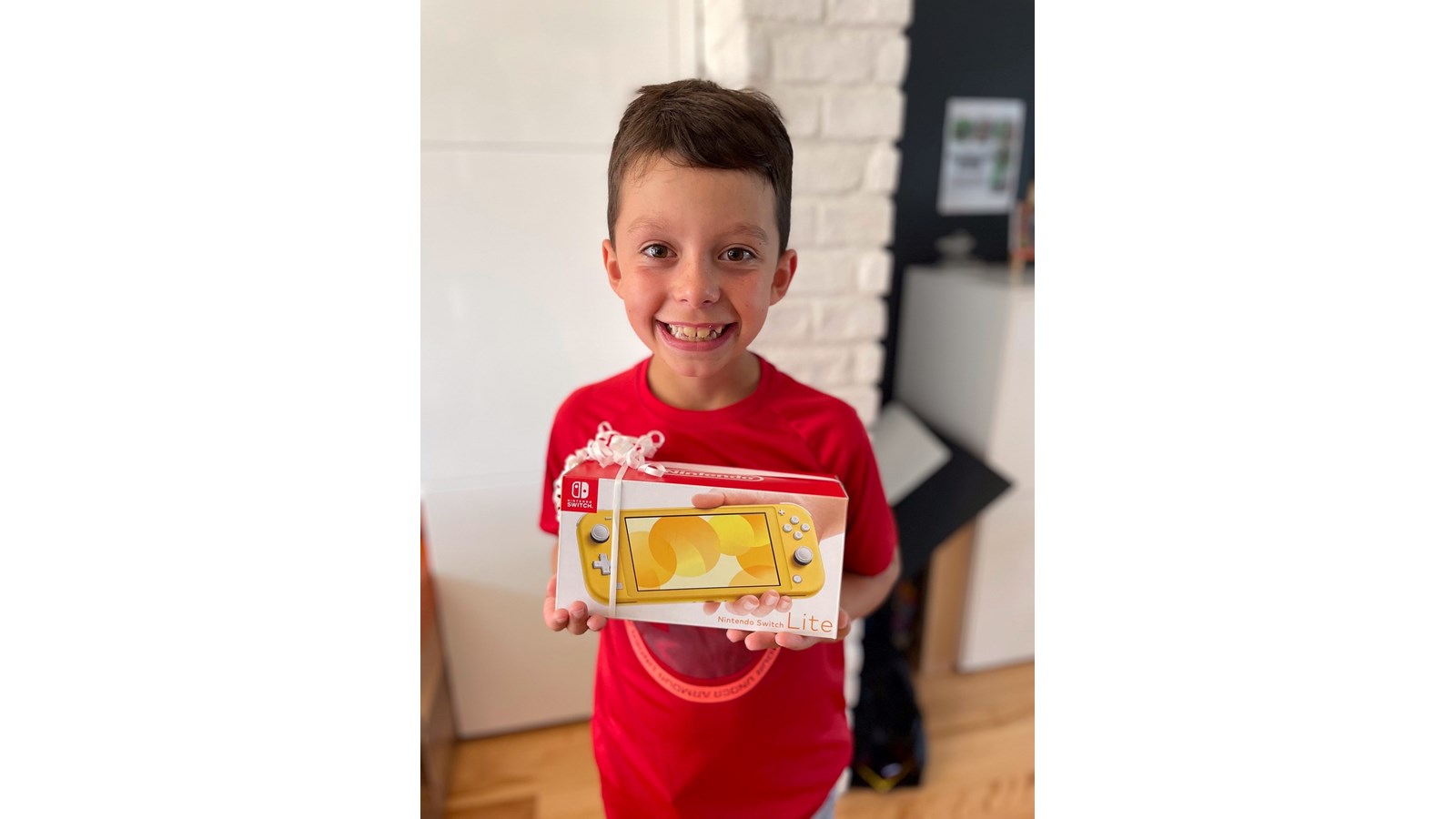 Le jeune Thomas Allard a remporté une Nintendo Switch