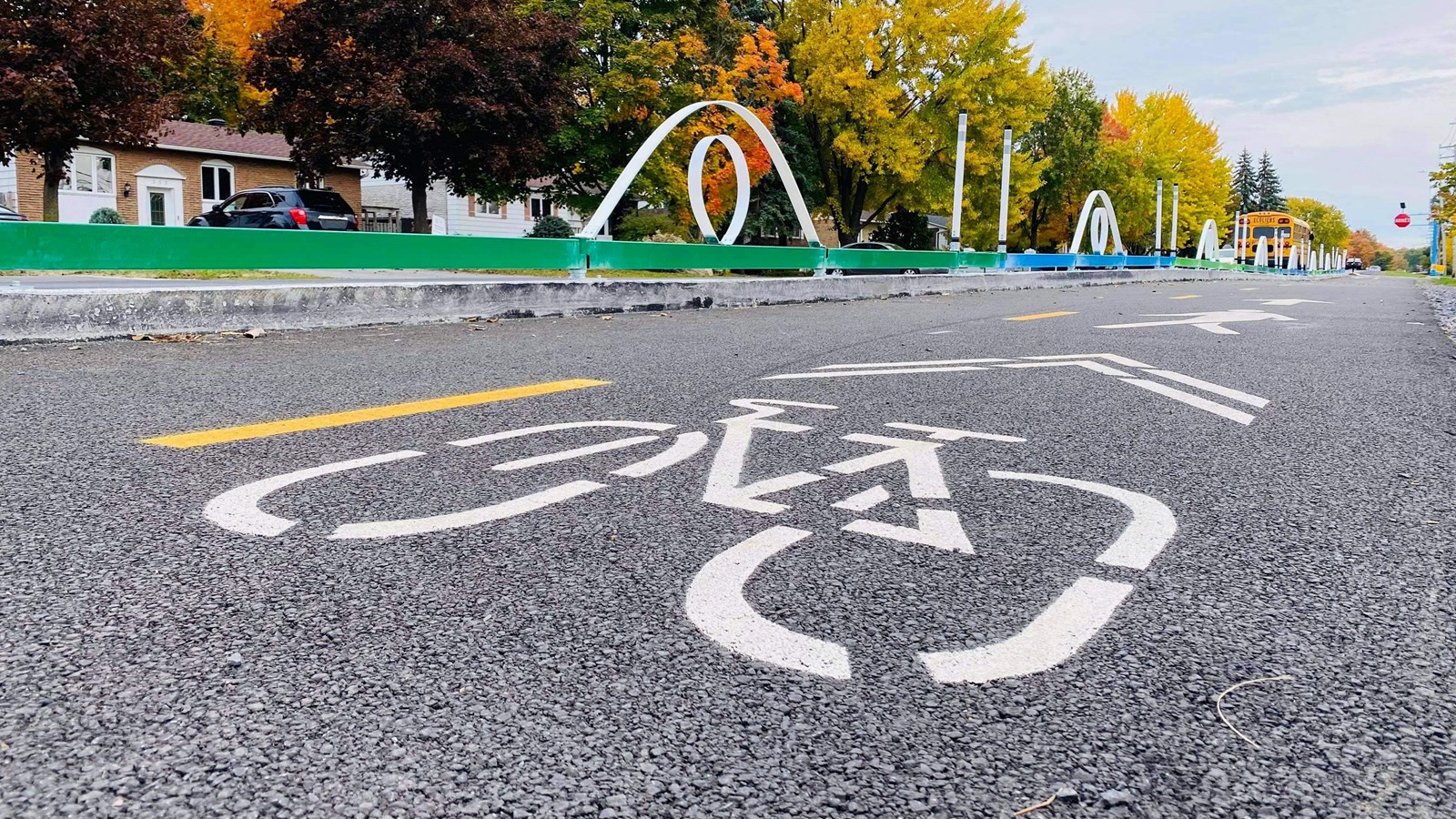 Un nouveau type de piste cyclable à Pincourt