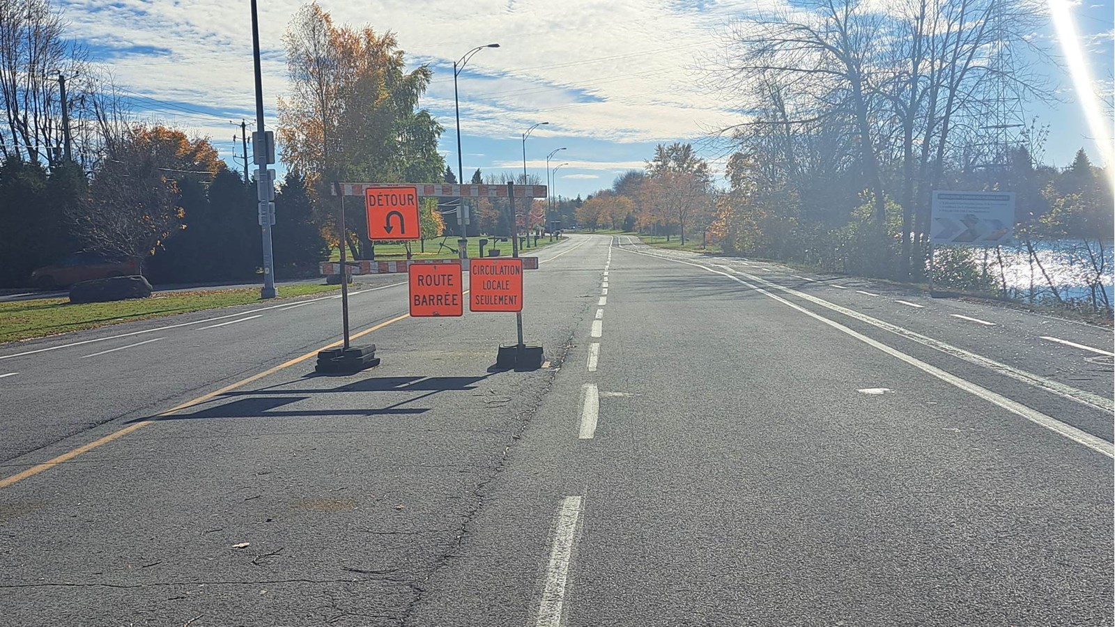Travaux à venir sur le chemin du Fleuve Ouest