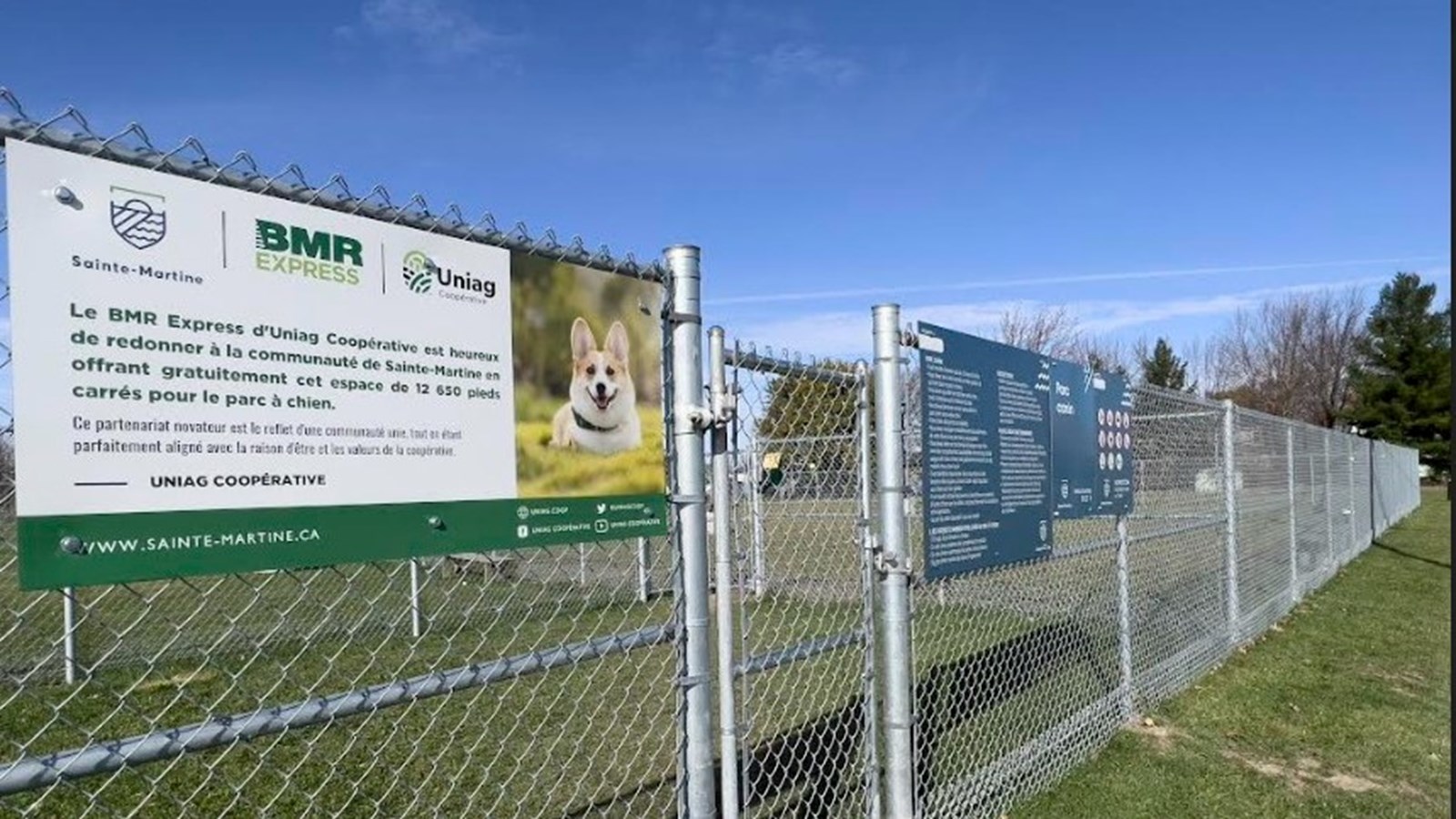 Sainte-Martine: les citoyens invités à inaugurer le parc à chiens 