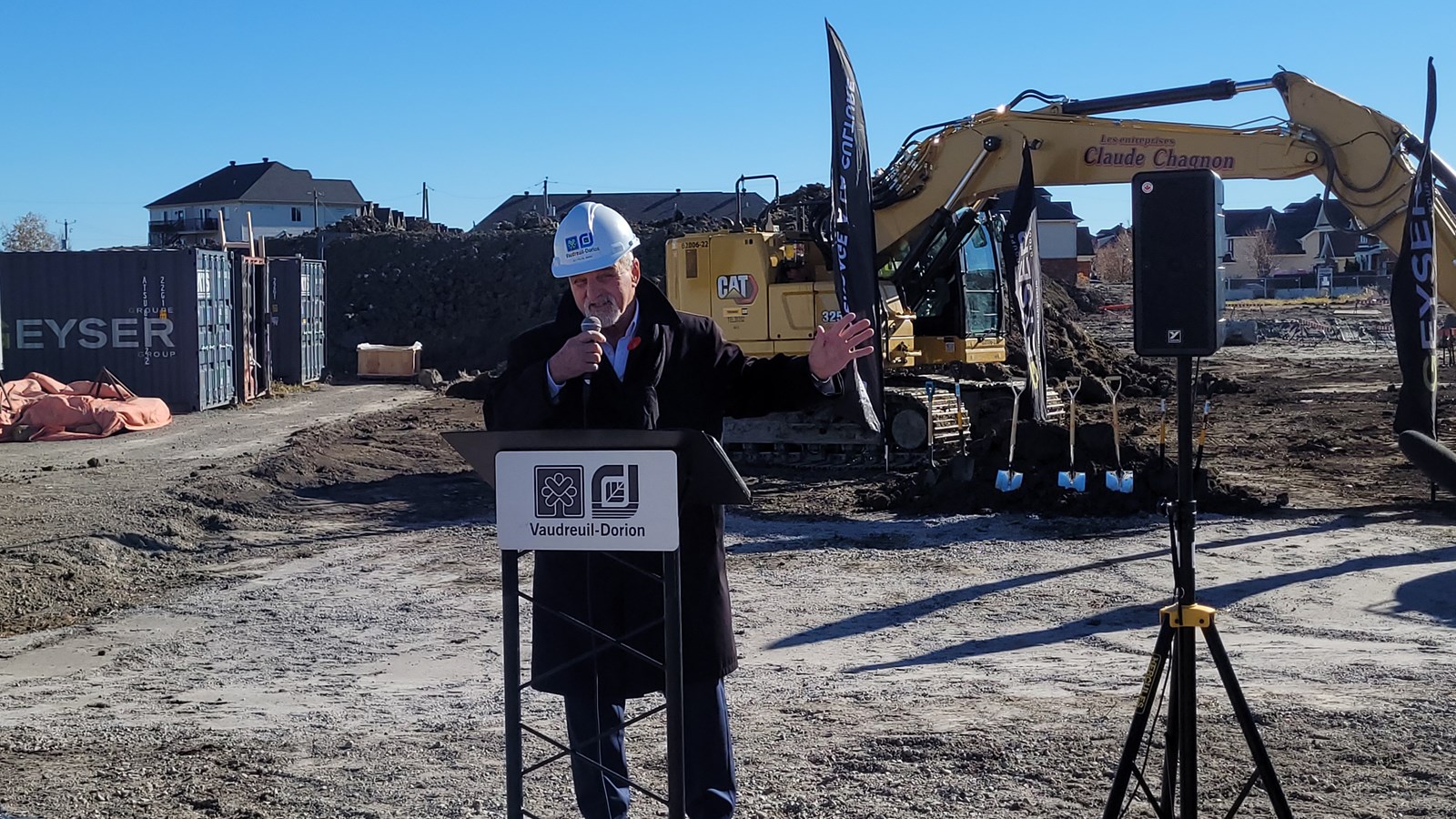 The City of Vaudreuil-Dorion officially breaks ground for Phase 1 of the Municipal Hub