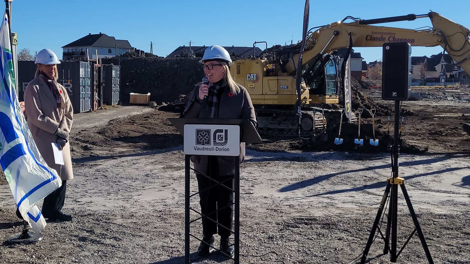 The City of Vaudreuil-Dorion officially breaks ground for Phase 1 of the Municipal Hub