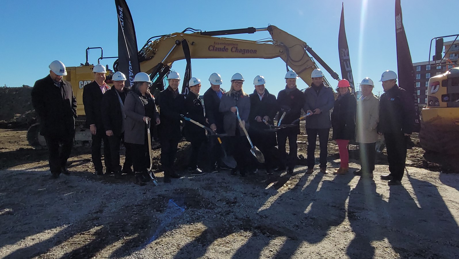 The City of Vaudreuil-Dorion officially breaks ground for Phase 1 of the Municipal Hub