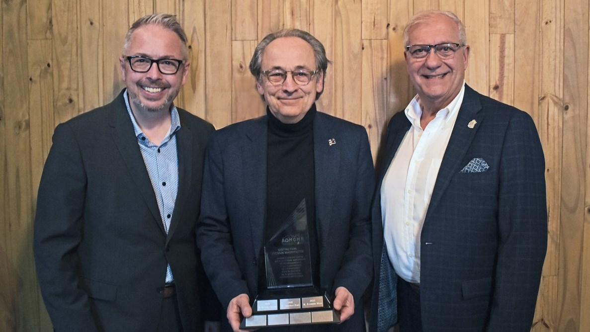 Raymond Malo récipiendaire 2022 de la Distinction Sylvain Massicotte