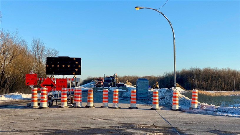 Reconstruction of the Saint-Dominique Road overpass is suspended for the winter