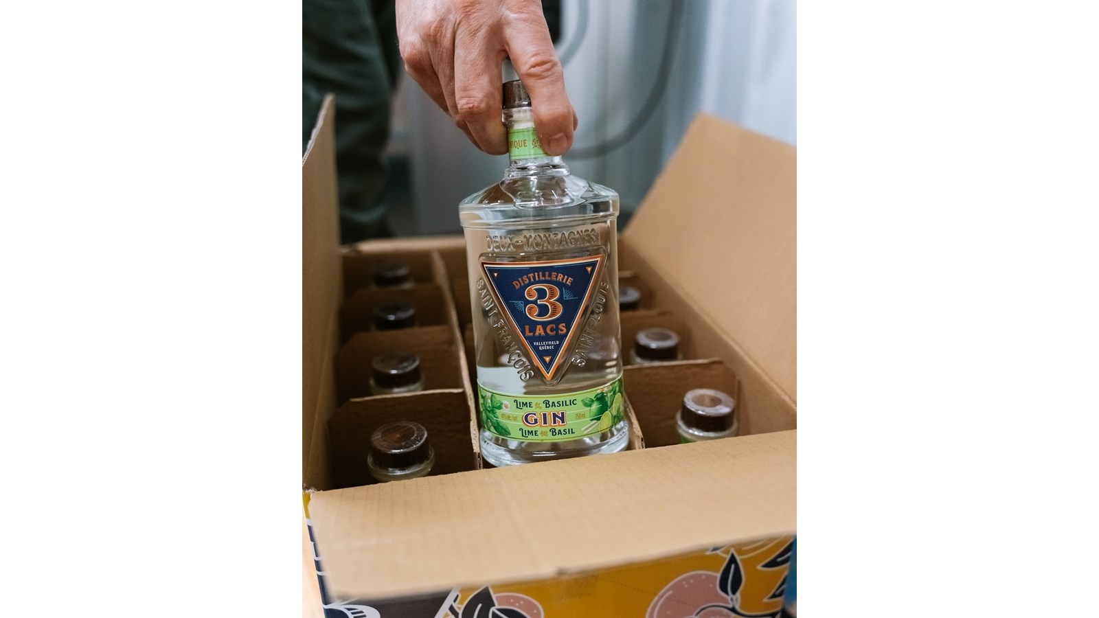 Produit de la Distillerie 3 Lacs, étape de l’escapade « Spiritueux et café »