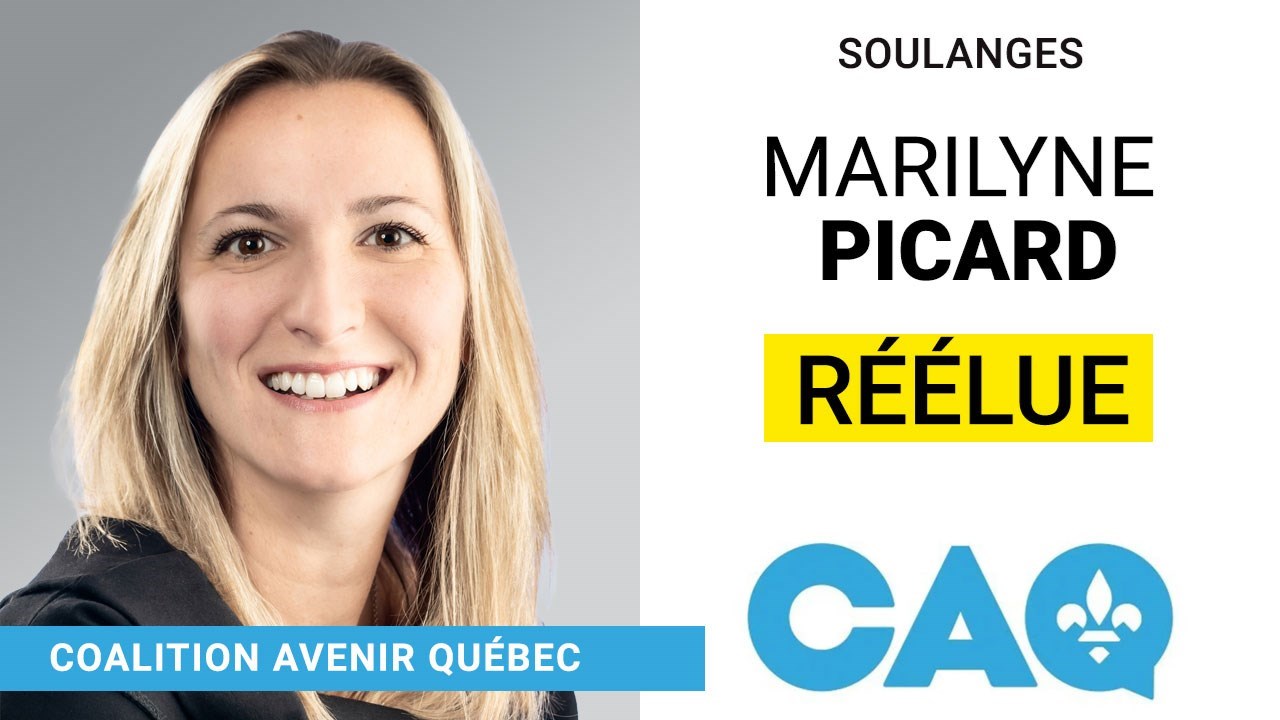 3 octobre 2022 : Maryline Picard (CAQ) réélue députée de Soulanges