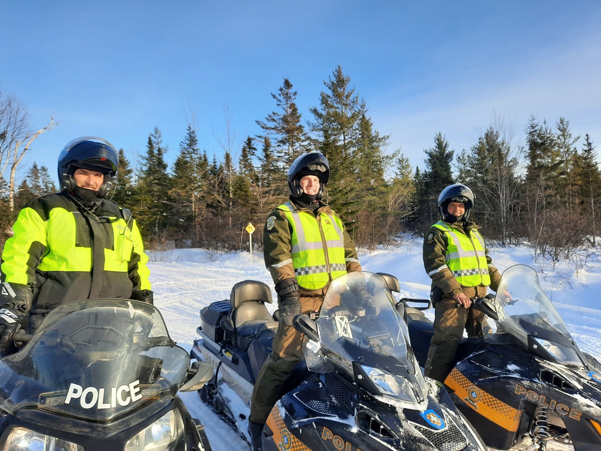 Opération prudence en motoneige