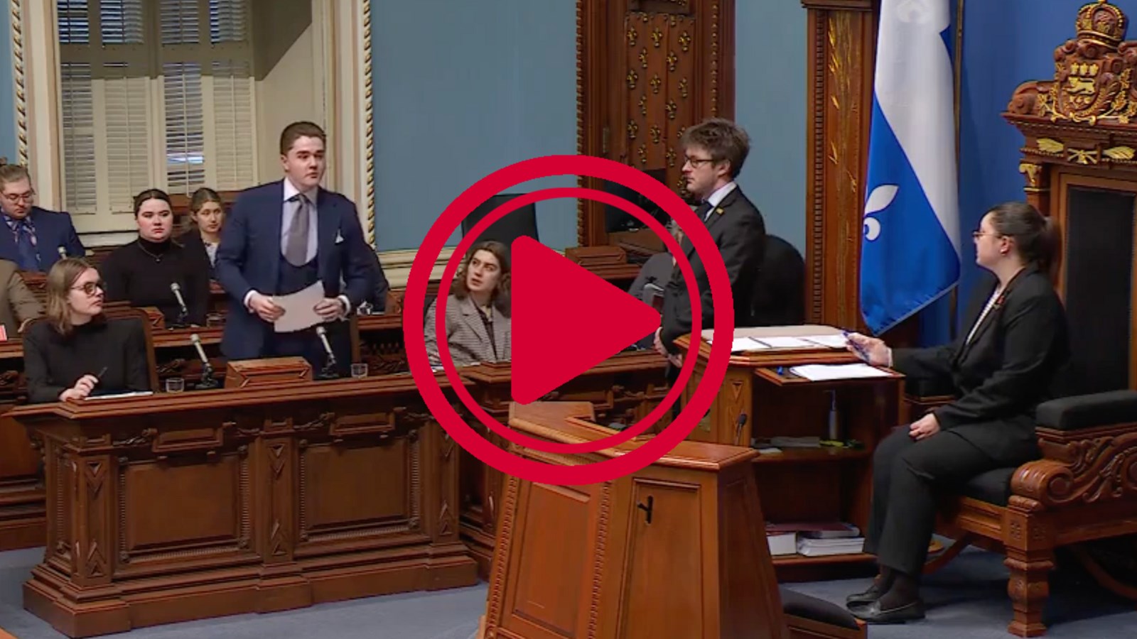 Un étudiant d'ici siège à l'Assemblée nationale pour quelques jours