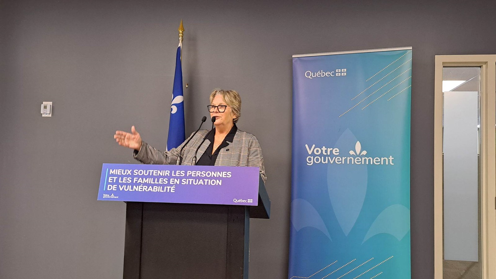 La ministre responsable de la Solidarité sociale et de l’Action communautaire,
Chantal Rouleau était de passage dans la région en ce lundi 30 janvier