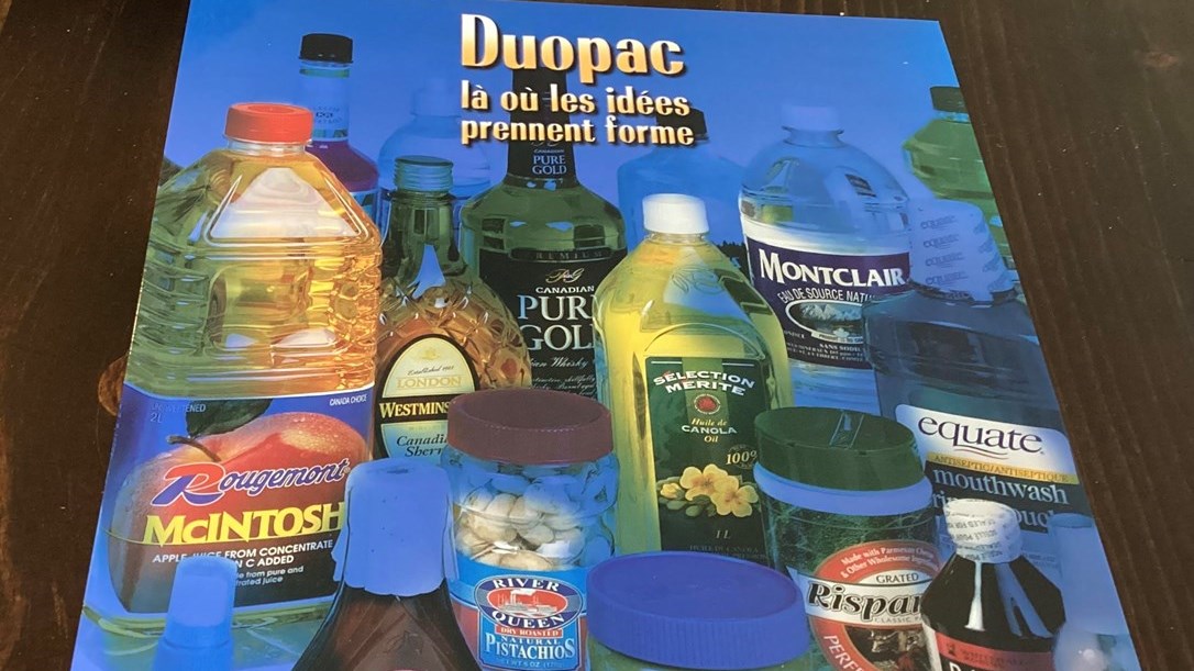 Affiche publicitaire de Duopac