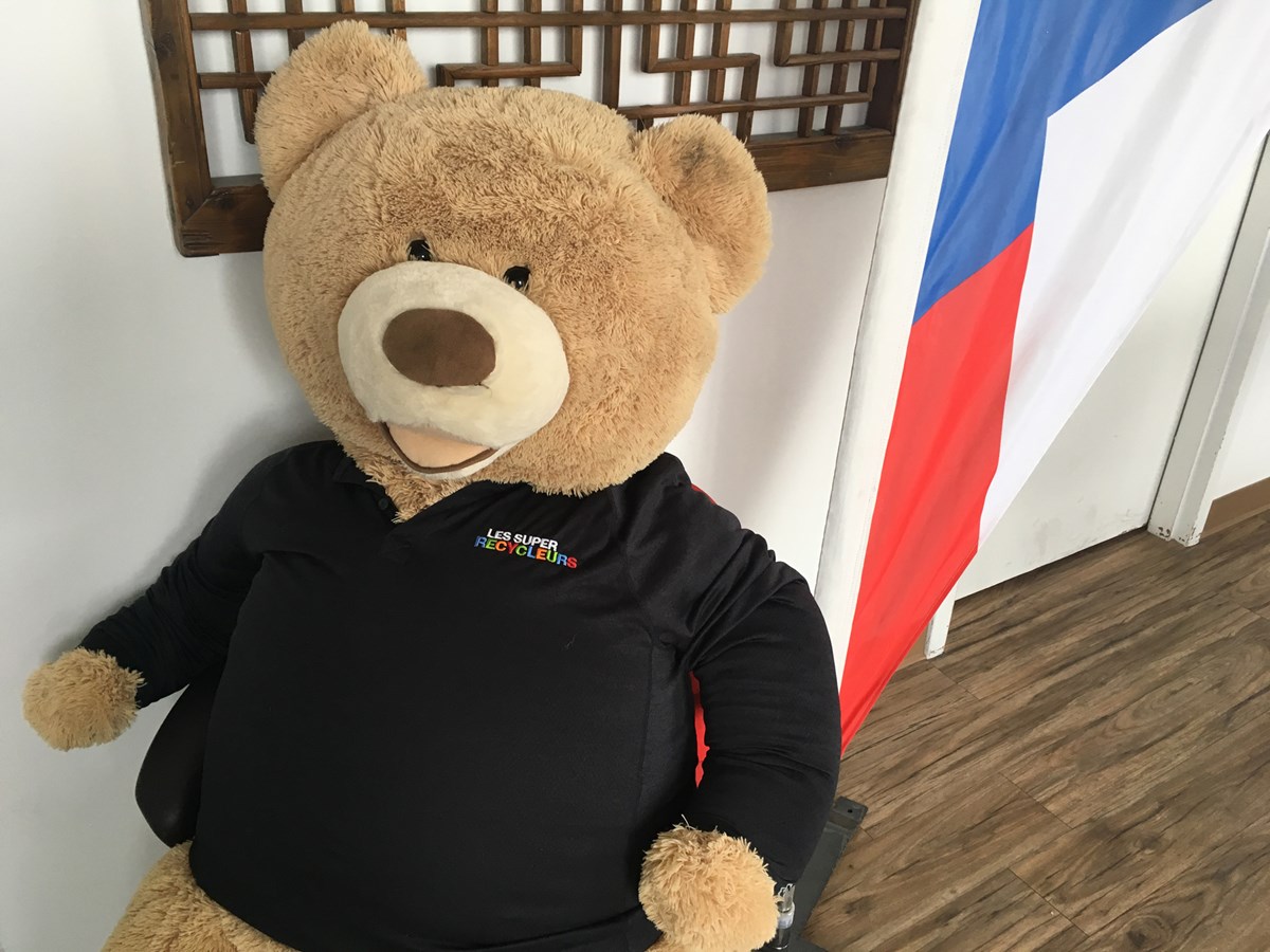 La mascotte des Super Recycleurs