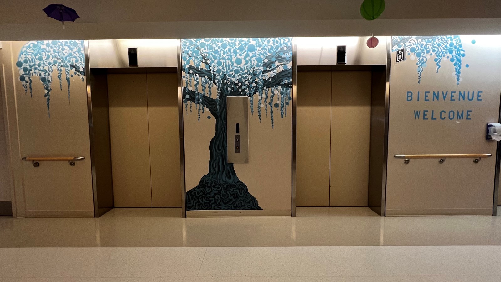 Les murales «Arbres de vie» sont créées à l'hôpital Sainte-Anne