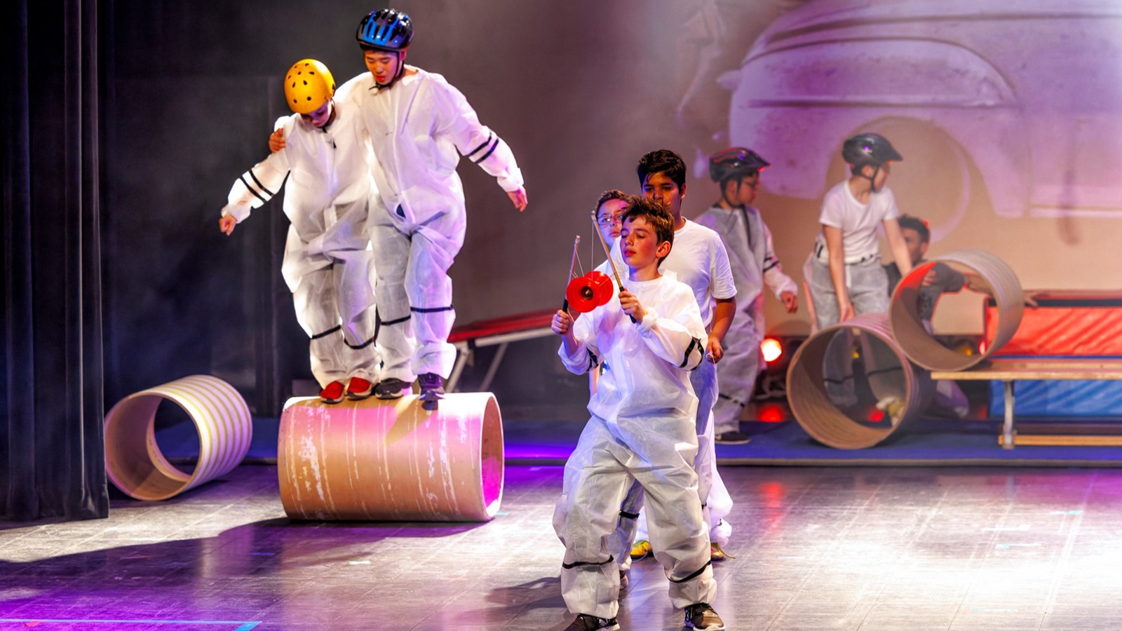 Festi-Cirque: un spectacle sur des airs disco pour l'école François-Perrot 