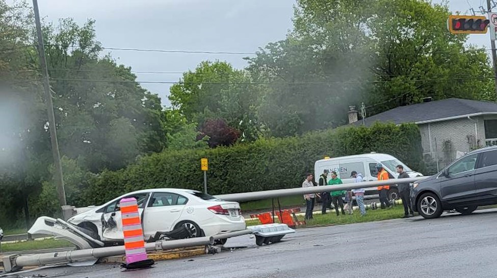 Fermeture de l'intersection du boulevard Perrot et de l'autoroute 20