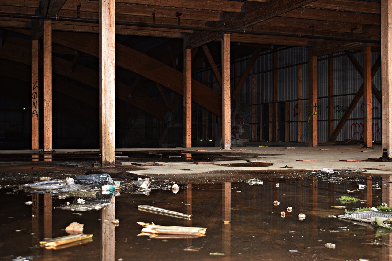 A rare peek inside the uncompleted Pincourt arena on May 21.