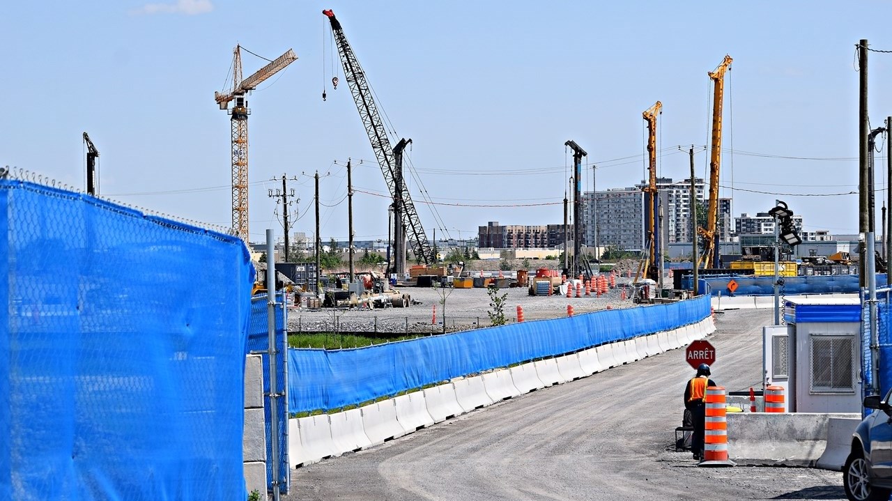 Overview of the construction site of the future Vaudreuil-Soulanges Hospital