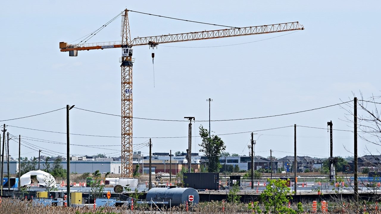 Construction of the new Vaudreuil-Soulanges Hospital in Vaudreuil-Dorion on June 3.