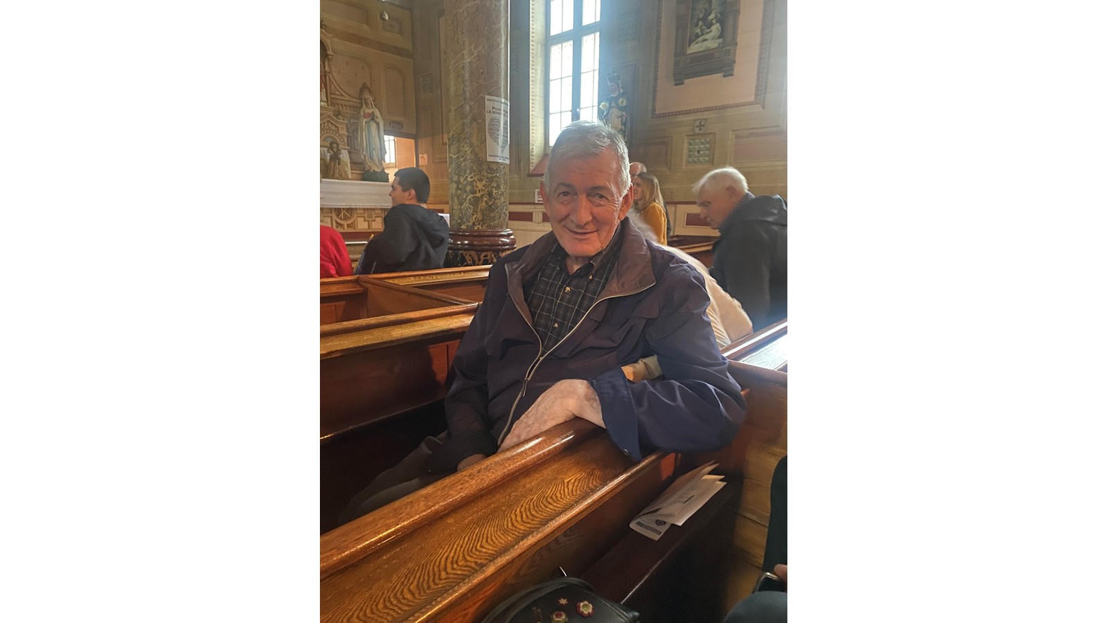 Le père Germain Gilbert, qui officie à l'église de Saint-Télesphore