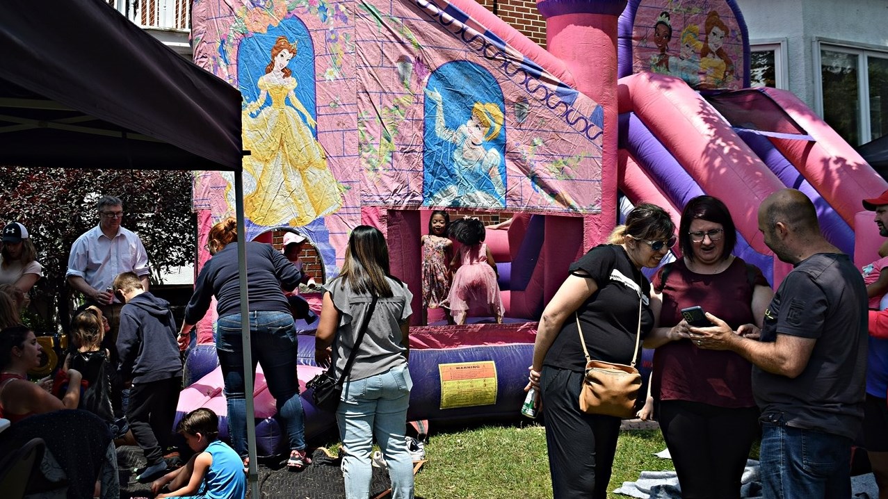 More than 400 families attended Peter Schiefke's superhero barbecue on the grounds of his riding office in Vaudreuil-Dorion on June 18.