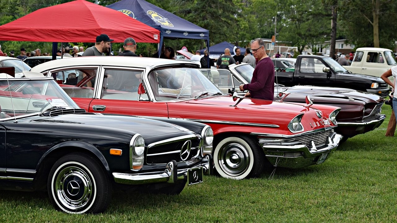 Antique car show at Bellevue Park in Pincourt on June 18.