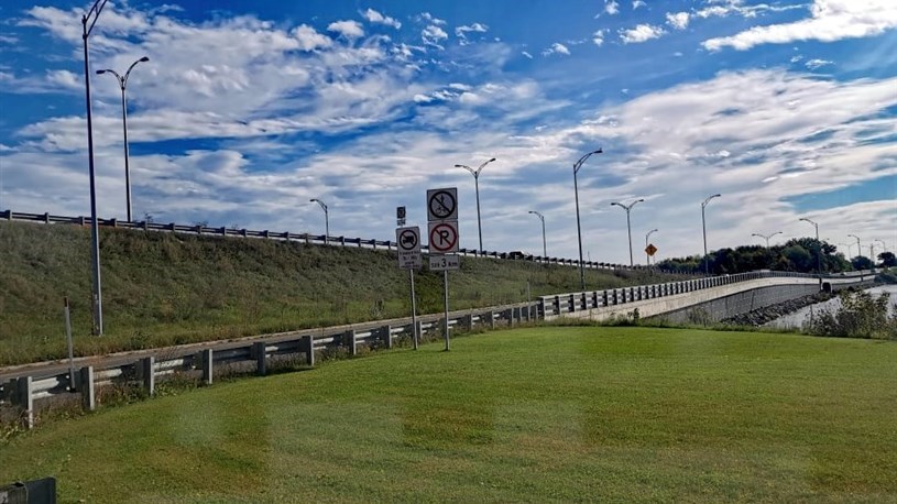 Entrave sur le pont Monseigneur-Langlois le 27 juin
